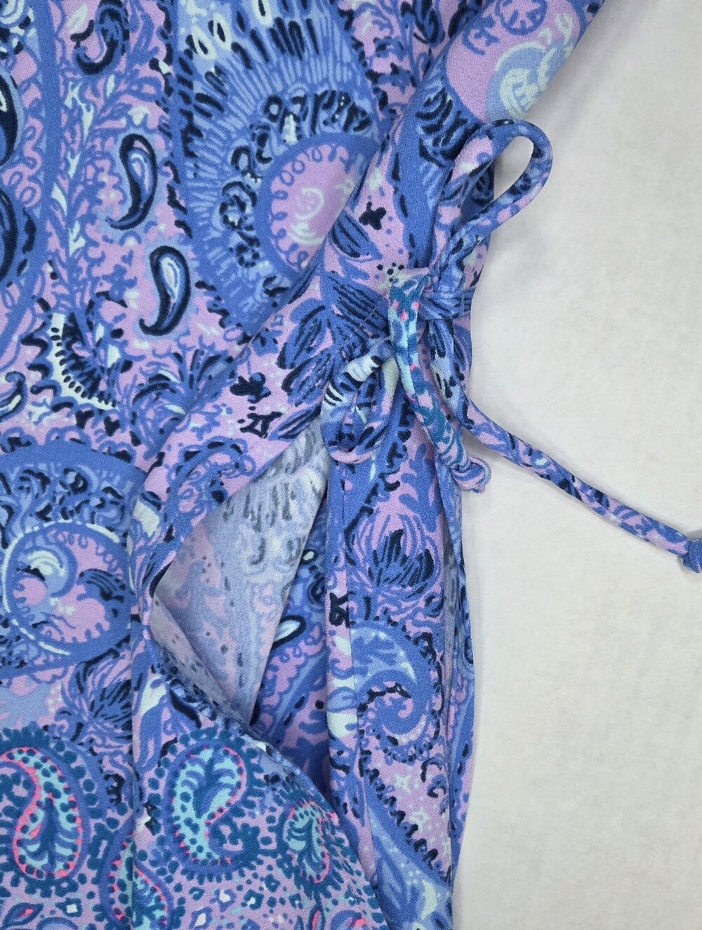 Lilly Pulitzer Donna Romper Womens Size 8 Hello Sunshine Paisley Shift Dress - Picture 6 of 12